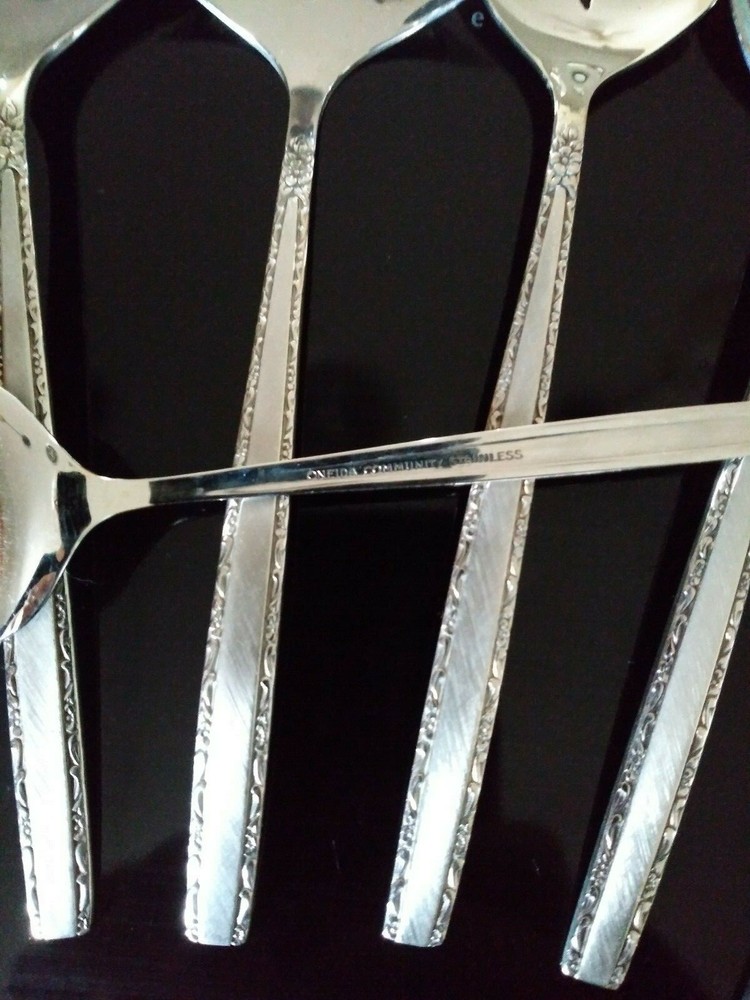 Oneida Community Stainless Flatware VIA ROMA 3 Piece SERVING SERVE SET
