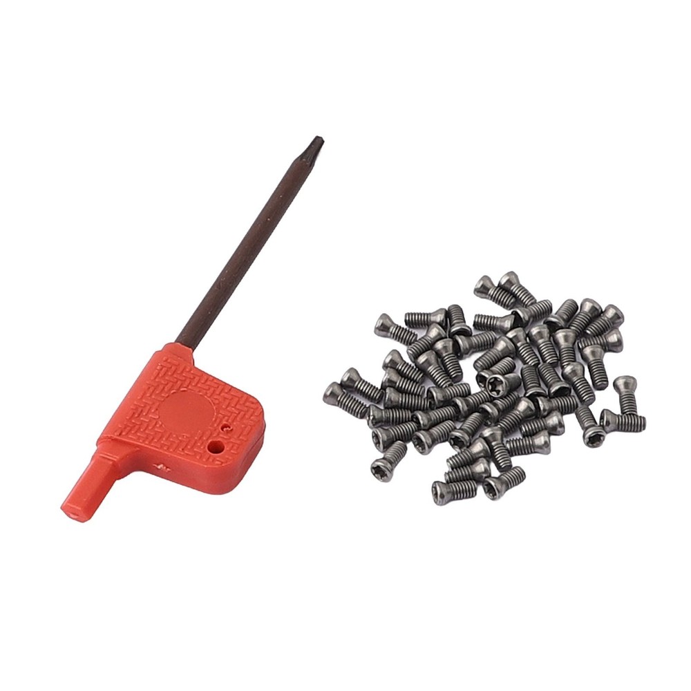 50pcs Steel Lathe Blade Carbide Inserts Hexagon Power Tool Socket Head