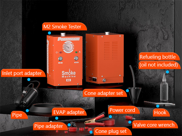 Automobile smoke diagnostic leak detector