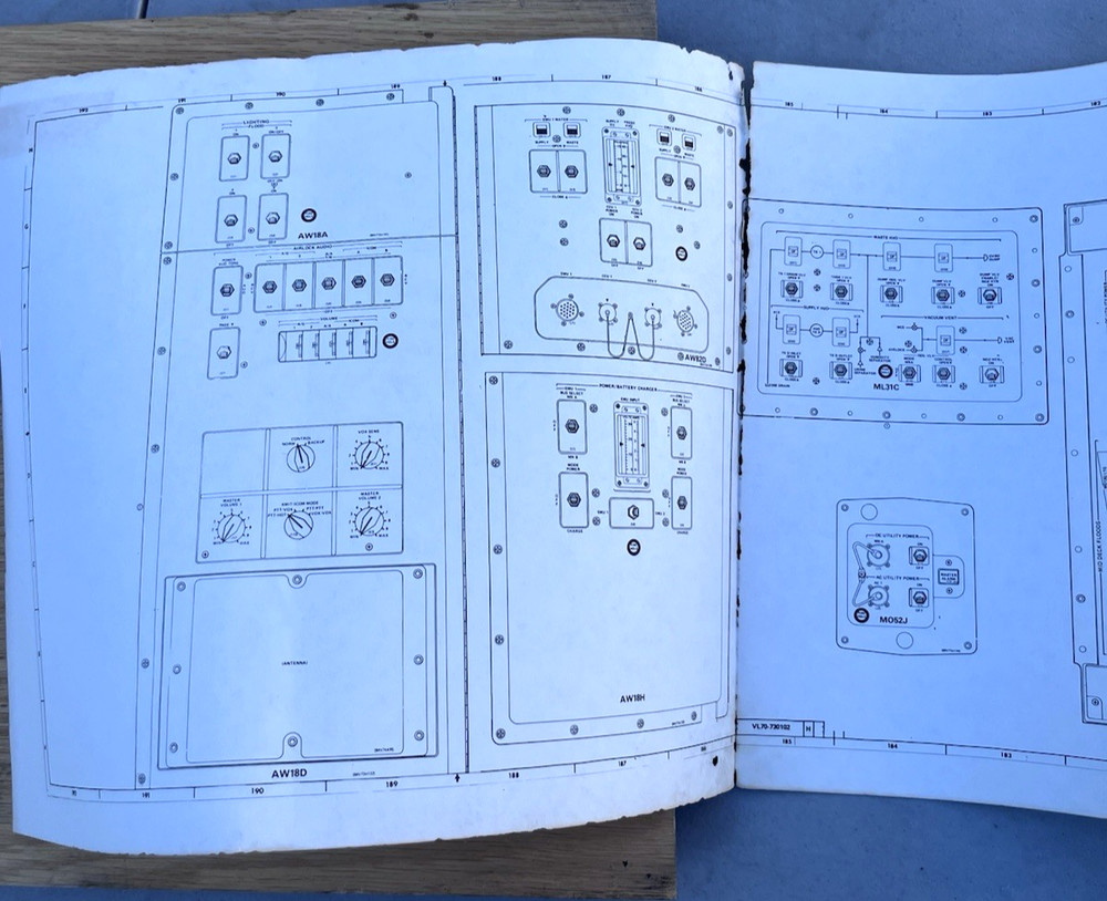 2 NASA Space Shuttle Orbiter Display & Control Panel Spacecraft Space Blueprint