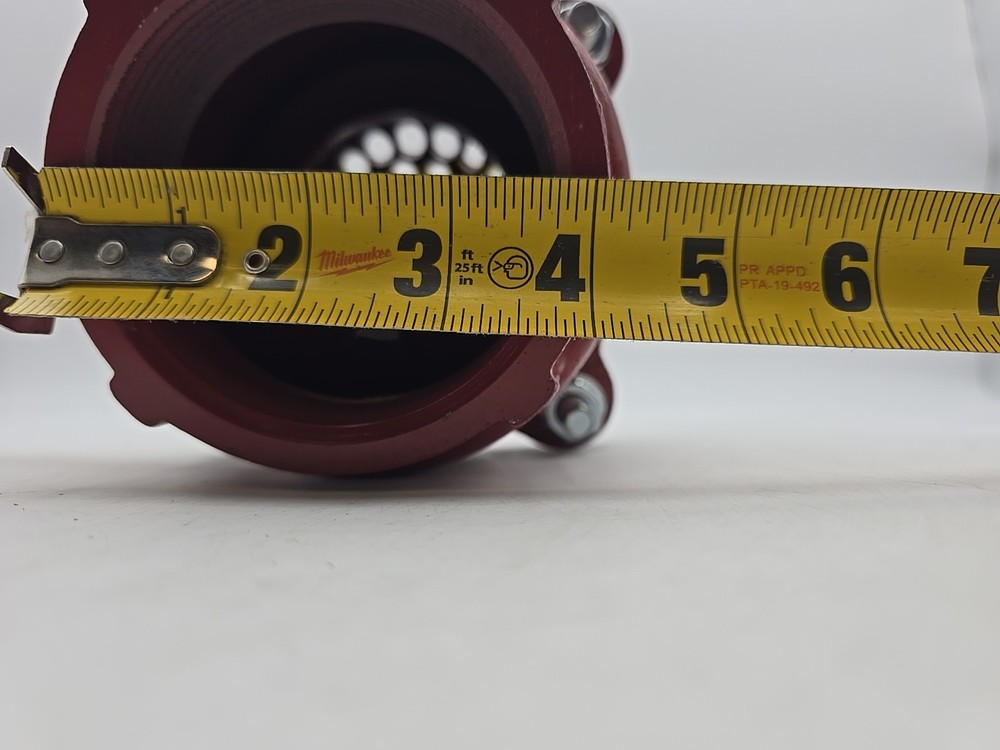 CAST IRON THREADED FOOT VALVE 3 1/4" Red