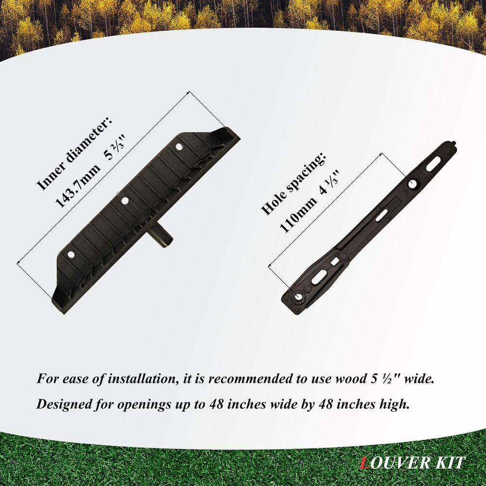 Louver Bracket Kit, Deck Sunblind System, Shutters Hardware System for Windows