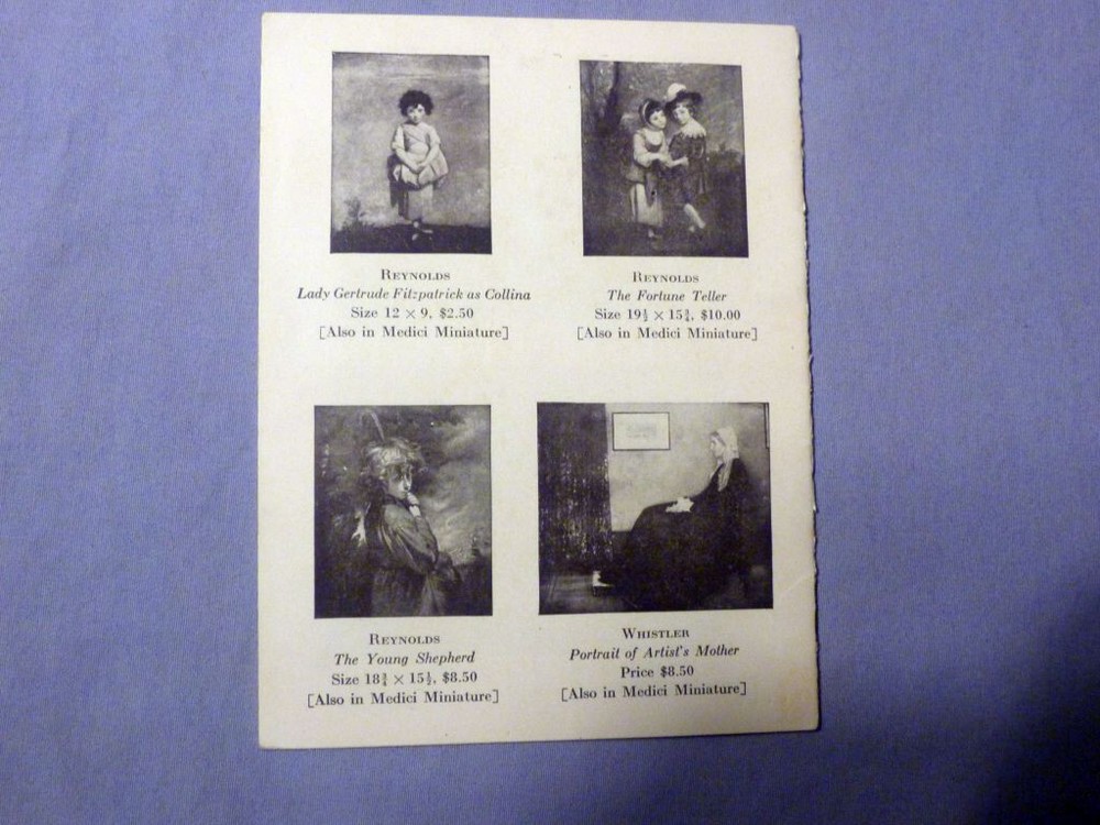 Copley Prints, Color Prints & Etchings Catalog 1915 paperback
