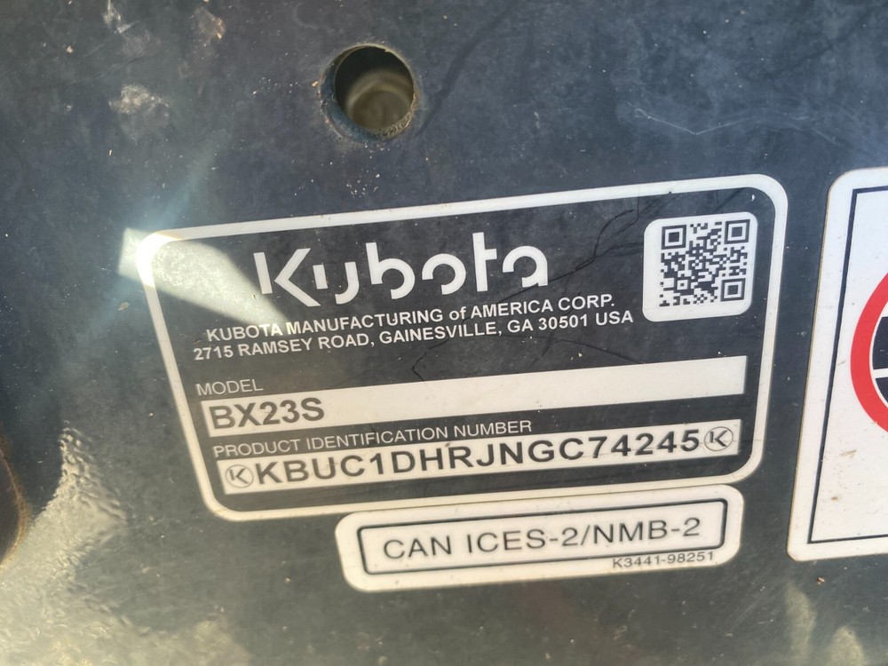 KUBOTA BX23 TLB