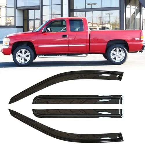 94044 Side Window Visor Wind Vent Deflector,4pc 1999-2007 Silverado/Sierra