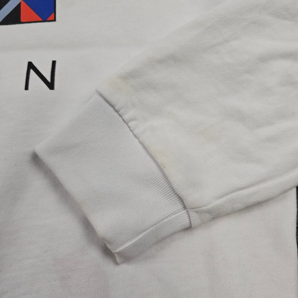 PE Nation Jumper Womens MEDIUM White Long Sleeve Sweatshirt Pullover Size M