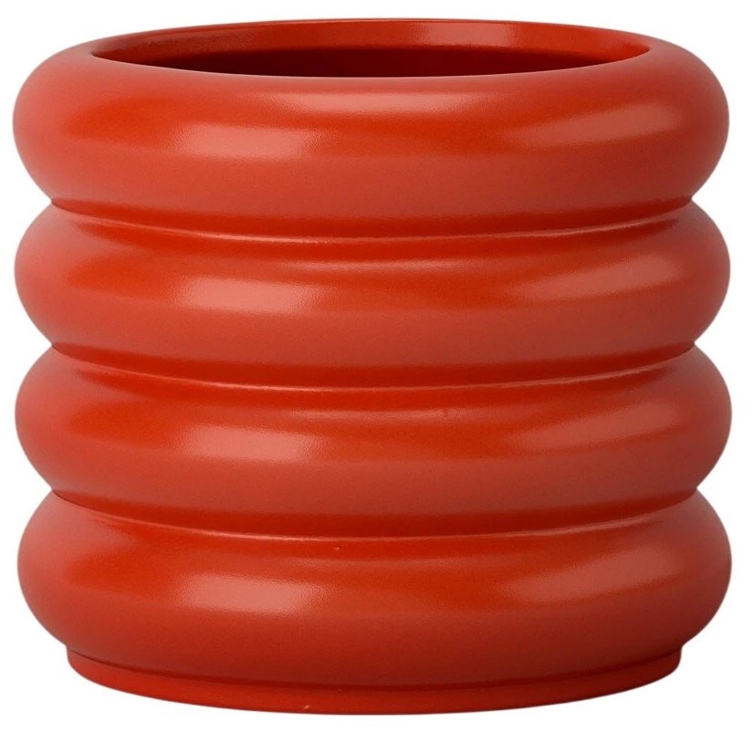 Large Bubble Ceramic Planter – Orange – Room Essentials – 9" × 8½"