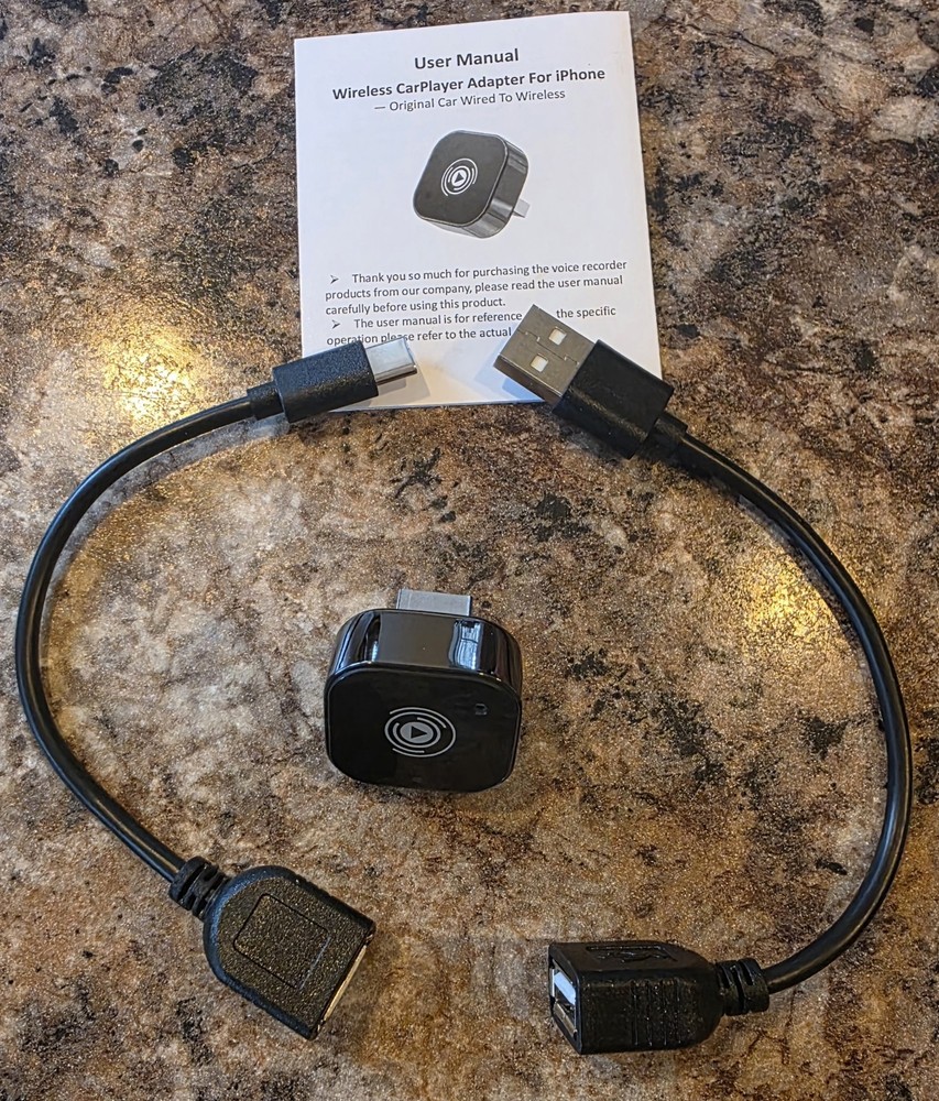 Wireless Adapter Convert Wired to Wireless for CarPlay＆Android Small Size