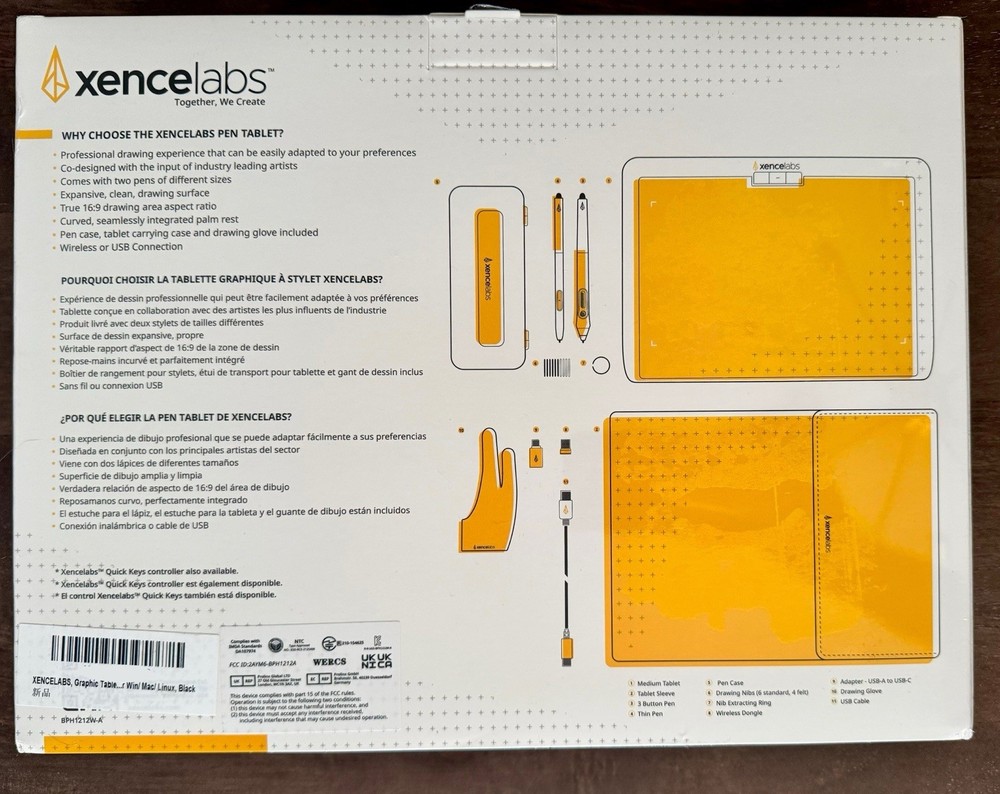 Xencelabs Creative Graphic Drawing Pen Tablet Medium-WACOM Alternative - NEW