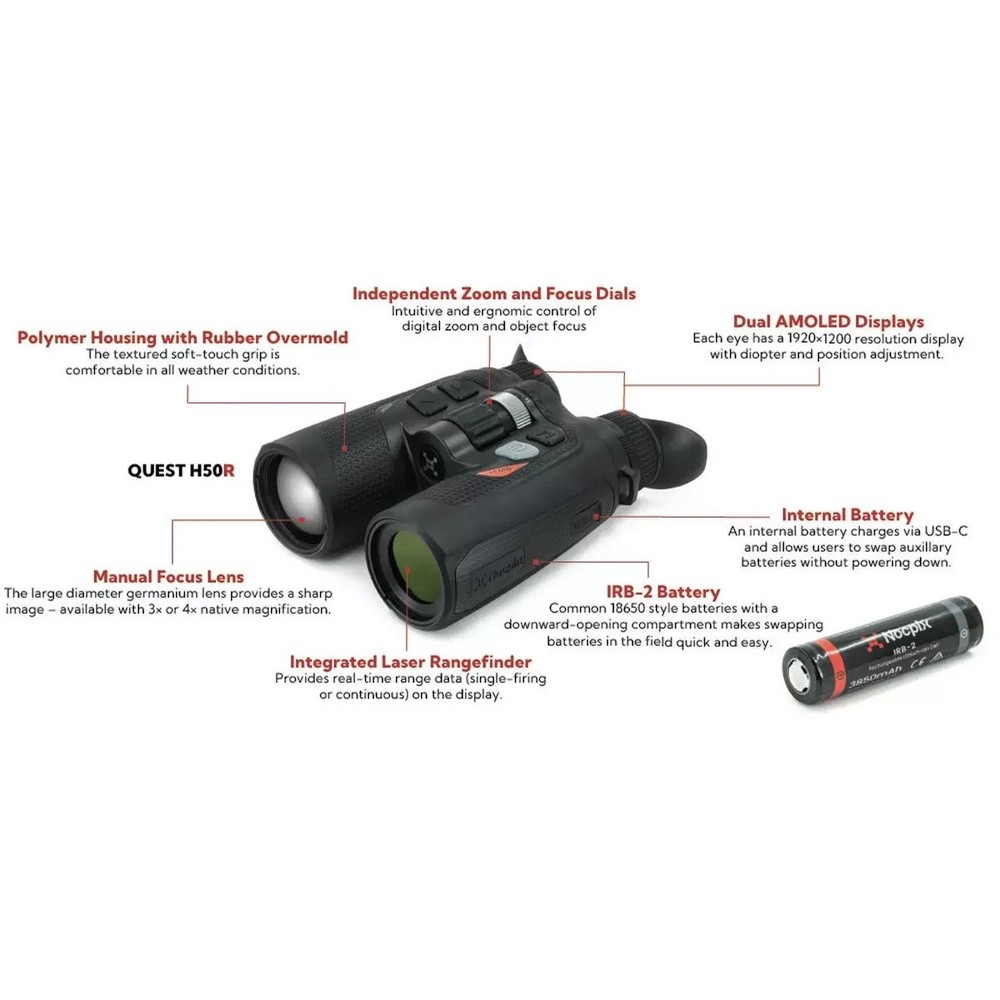 NOCPIX Quest H35R LRF Thermal Binoculars