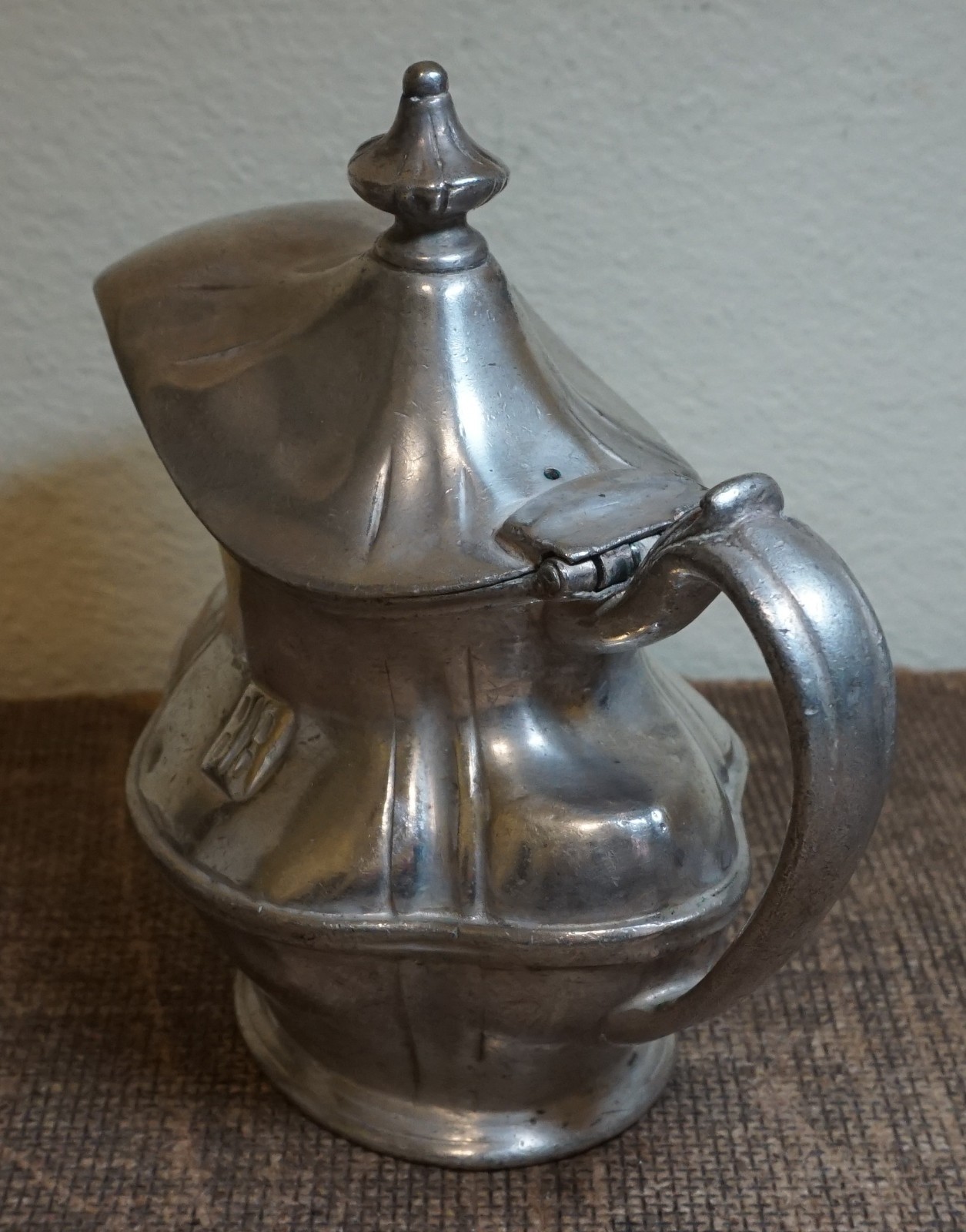 1937 BR (BURLINGTON ROUTE RR) SILVER SOLDERED CREAMER w/lid REED & BARTON 7oz