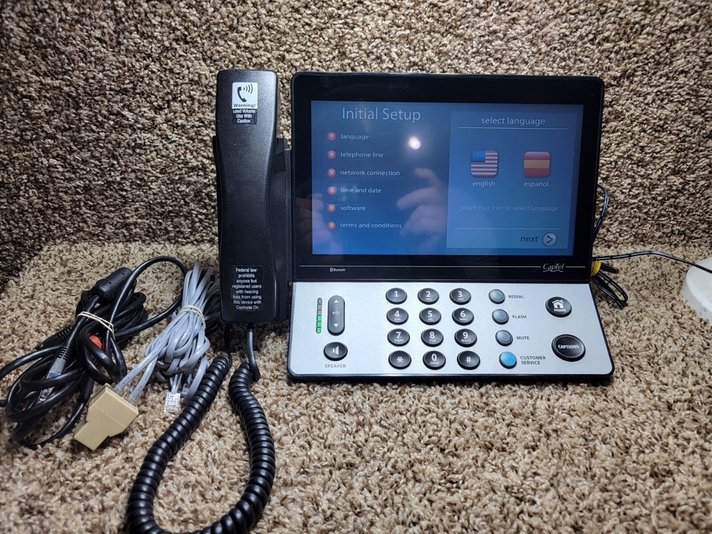 Captel Model 2400IBT Captioned Telephone Bluetooth/WIFI Touch Screen