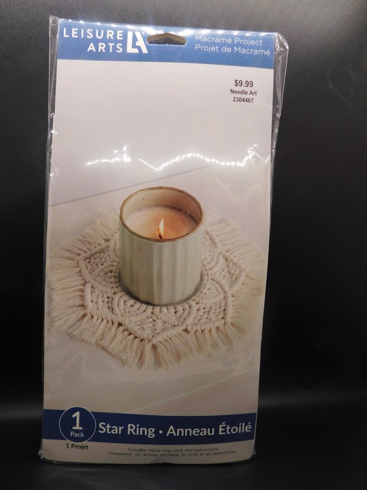 Leisure arts Macrame kit Star Ring 1 pack