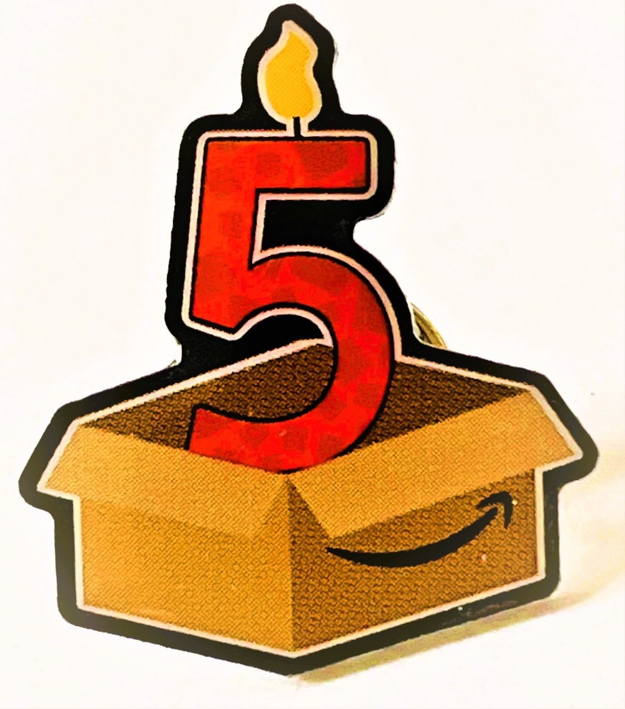 5 YEAR Anniversary Amaversary  Amazon Peccy Pin