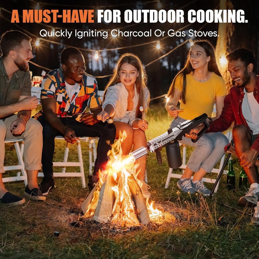 Powerful Propane Torch, Kitchen Torch with Adjustable Flame