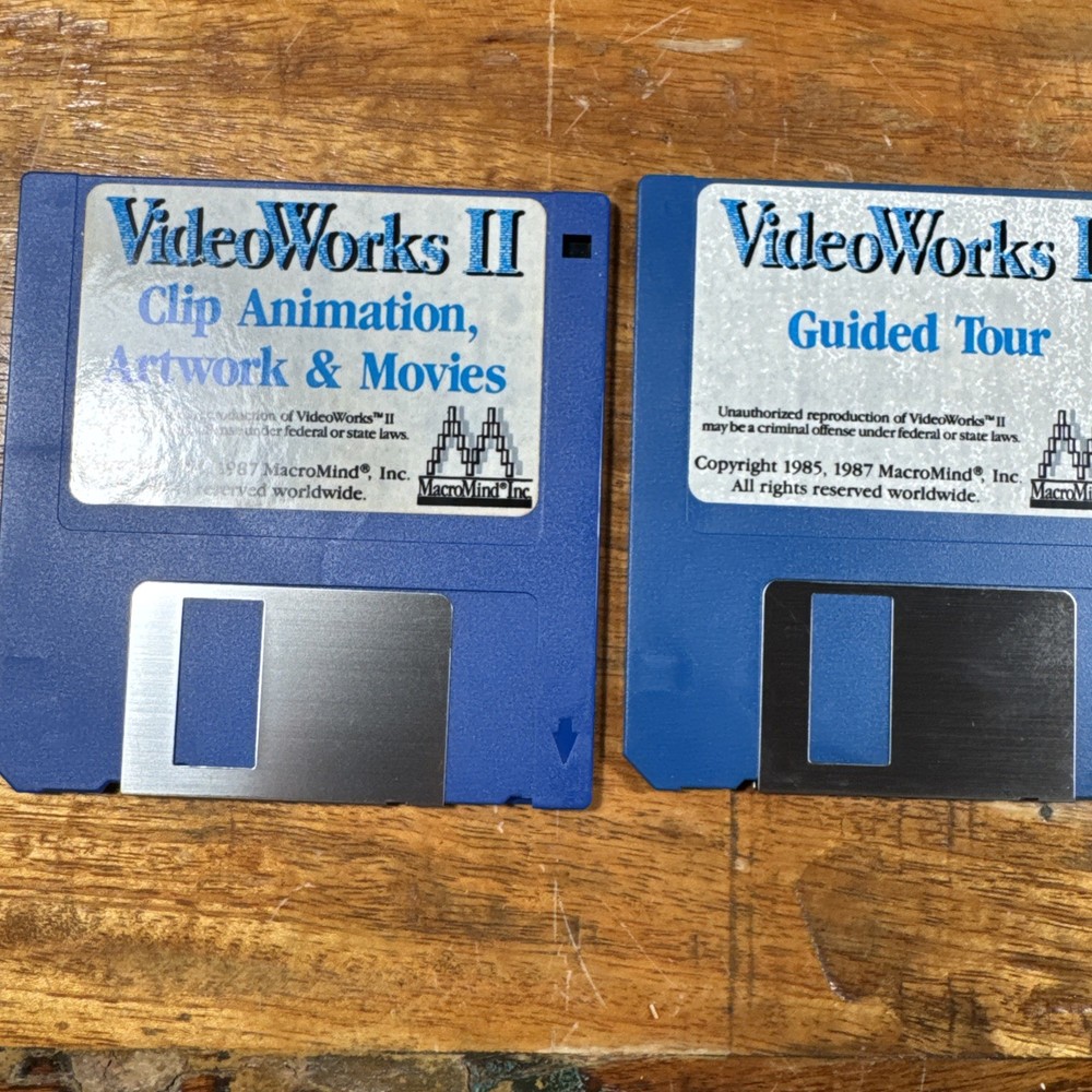 Macromind VideoWorks 2 Vintage Macintosh Software 1980s Retro Programing
