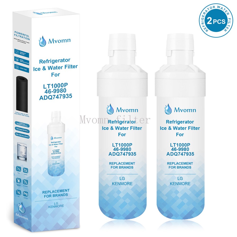 2 PACK Fit For LT1000P Fridge Replacement Refrigerator Water Filter ADQ747935