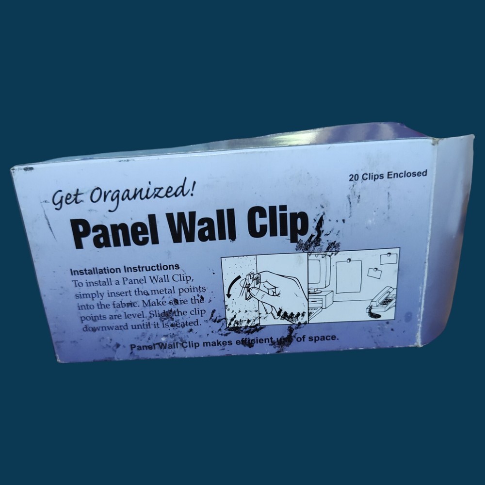 Advantus Wall Panel Cubicle Clips White Office Cubicle Pins HANGER 20 PER Box