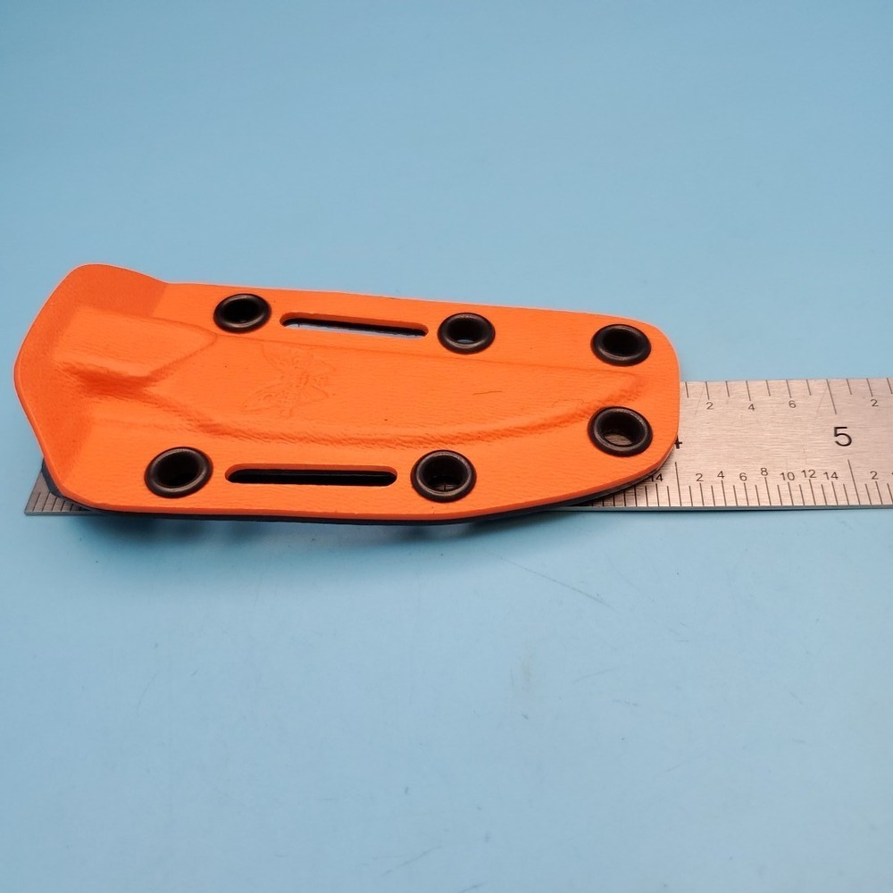 Benchmade Fixed Blade Knife Sheath Orange BLack Hardshell Kydex Case 4"x 3"