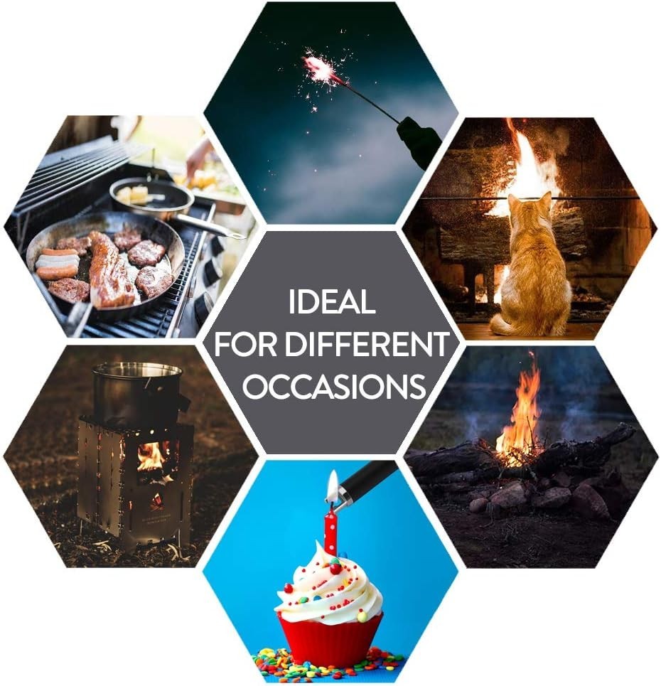 Elegant Electric Candle Lighter with LED Indicator - Safe, Windproof & Compact