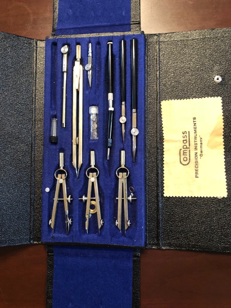 Vtg Compass Precision Kit mechanical drawing tools FS6675-286-0603 Germany