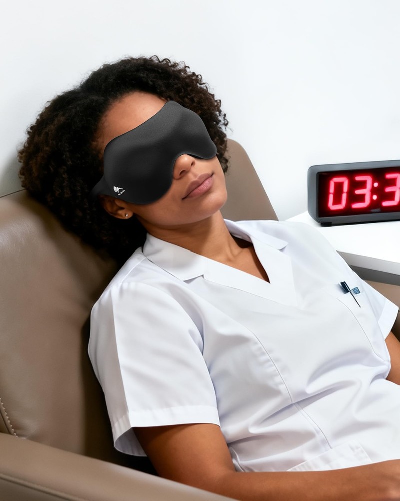 Sleep Masks for Side Sleeper Women Men 3 Pack: Patented Light Blocking