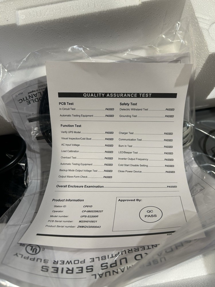 SELECT SERIES UPS BACKUP POWER 2RU 2200VA Middle Atlantic Select Series