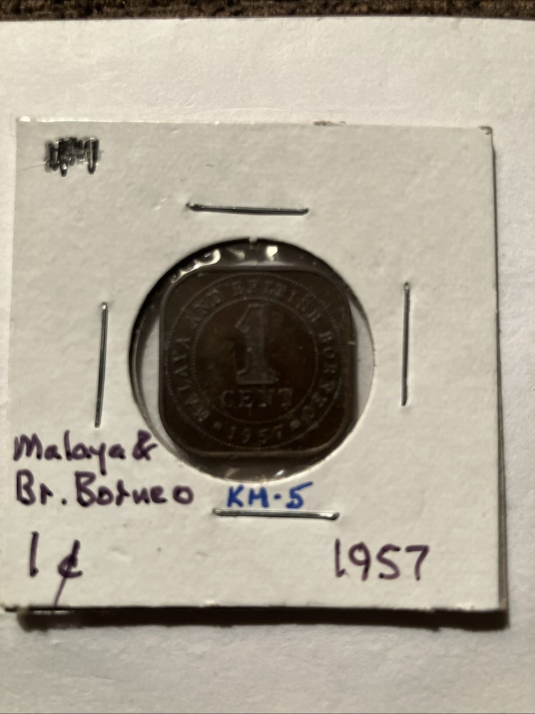 1957 Malaya & British Borneo 1 Cent