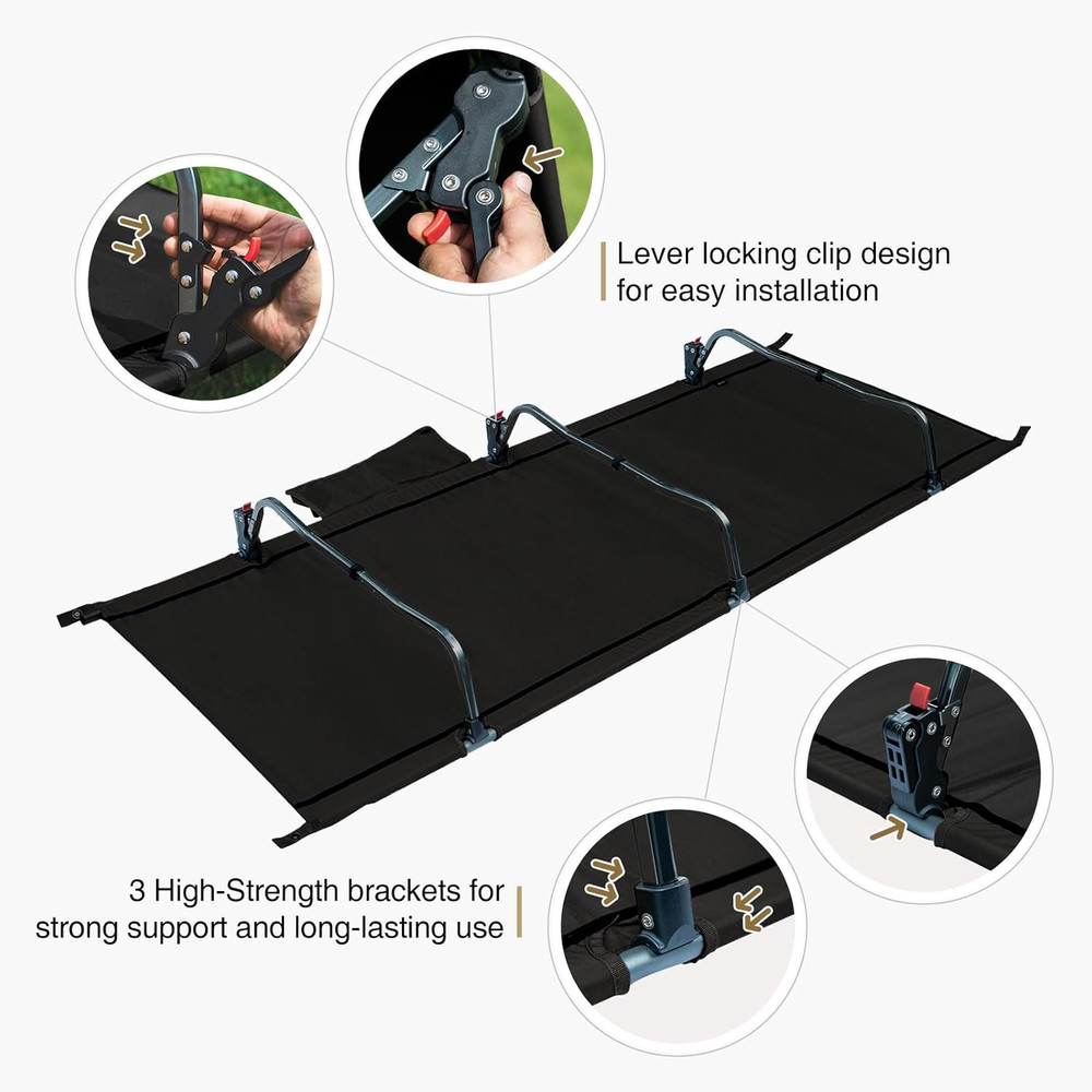 SUPRAGRIS Camping Cot, Support up to 400Lbs, Lightweight Comfortable Folding Bed