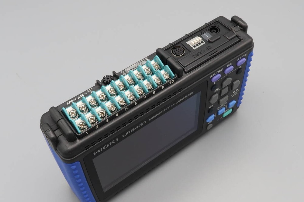 Hioki LR8431 Memory HiLogger Data Logger Tested Working CF Card
