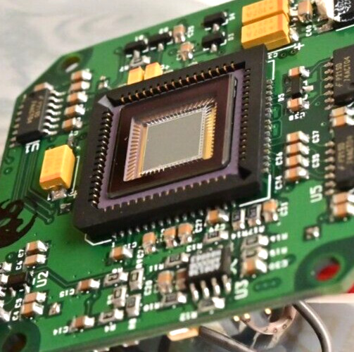 AccuSentry Machine Vision CCD Camera Sensor & Driver Board Assembly Gold/Ceramic