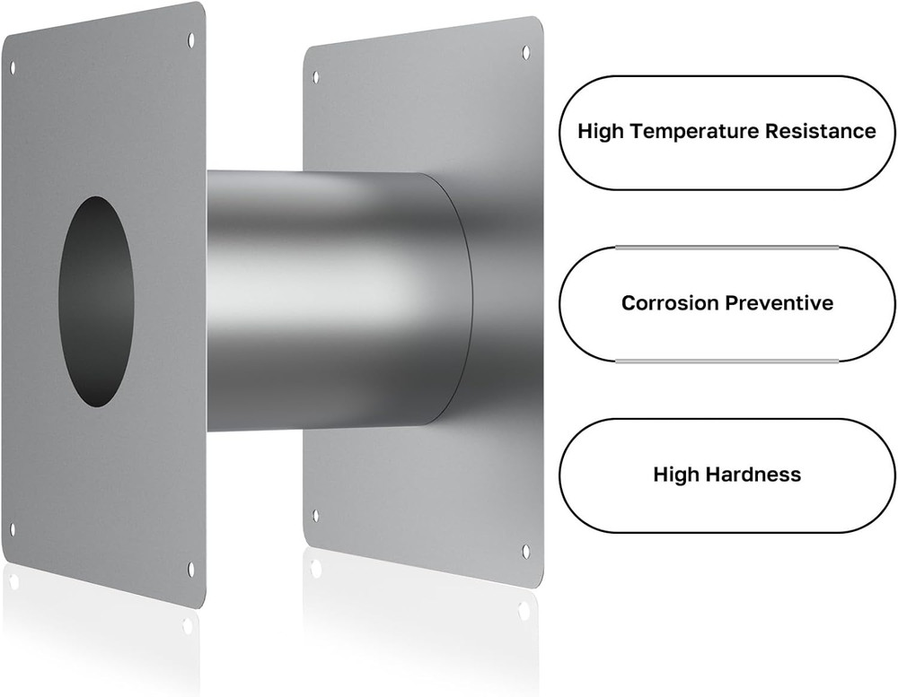 3.15" Stainless Steel Vent Wall Thimble for Indoor Gas Tankless Water Heater