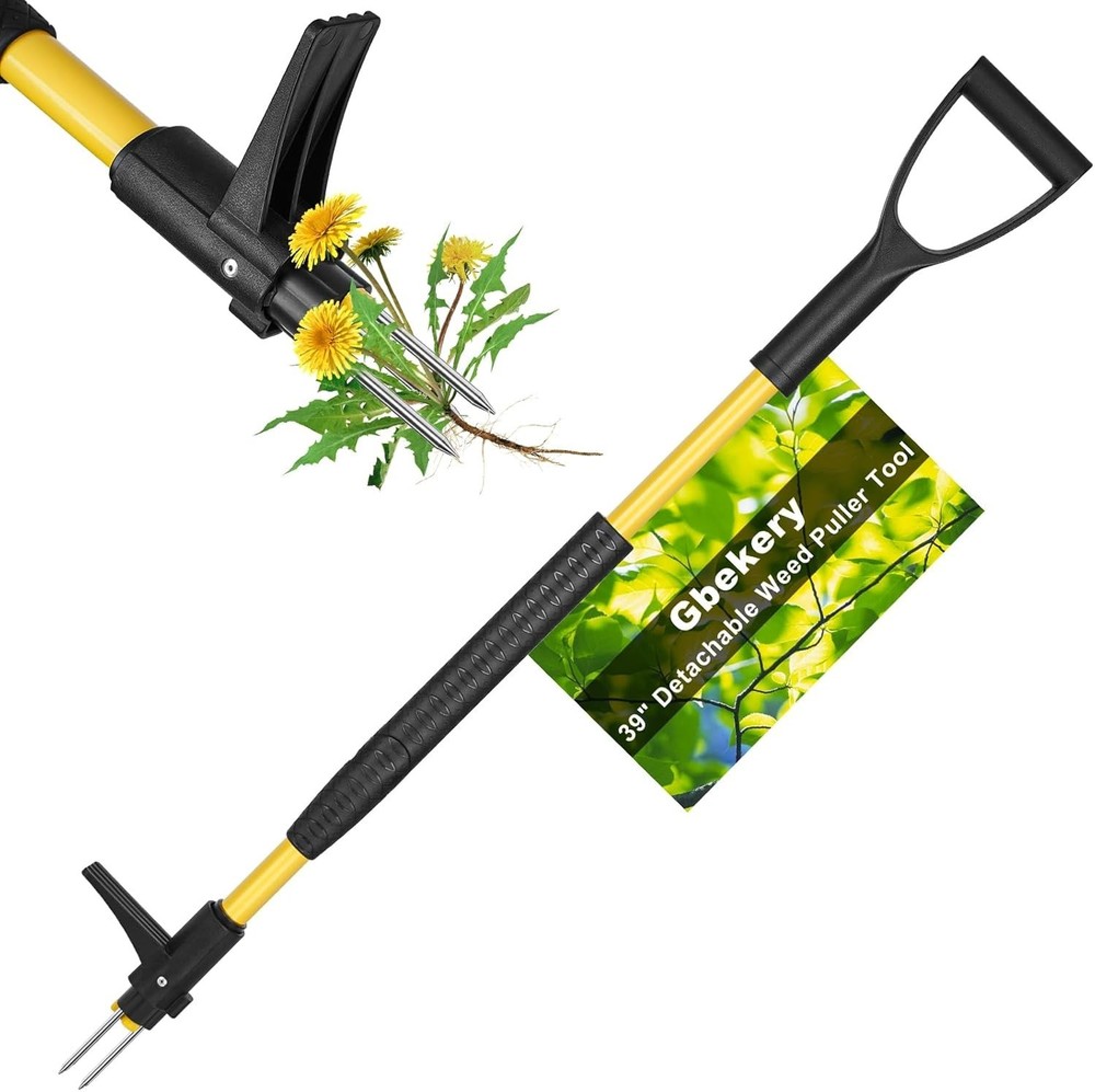 Weeder Puller Tool Stand Up Weed Tool with Long Handle Garden Weed Remover Tool