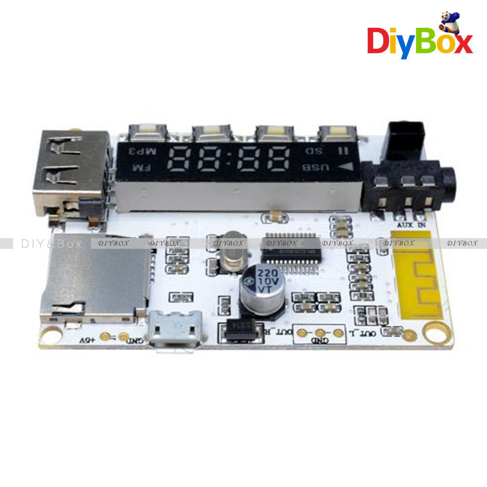 Bluetooth MP3 Sound Decoder Infrared Remote Control Board Car FM TF MicroSD Card