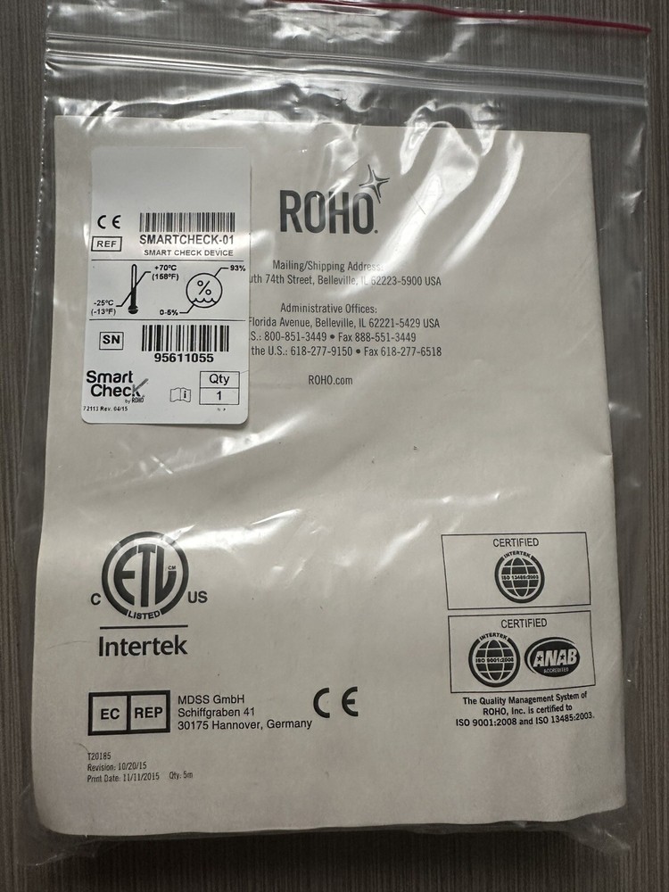 NEW ROHO Permobil Intertek Smart Check Device in Case Smartcheck-01
