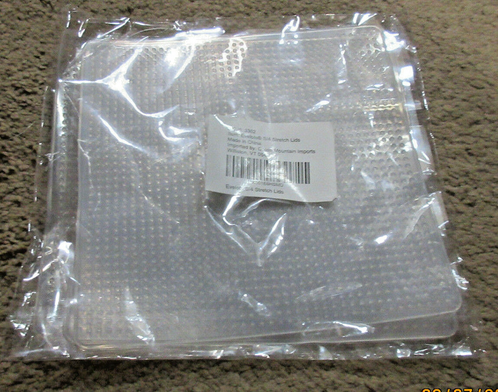 Three Sets Of 12 Stretch Lids