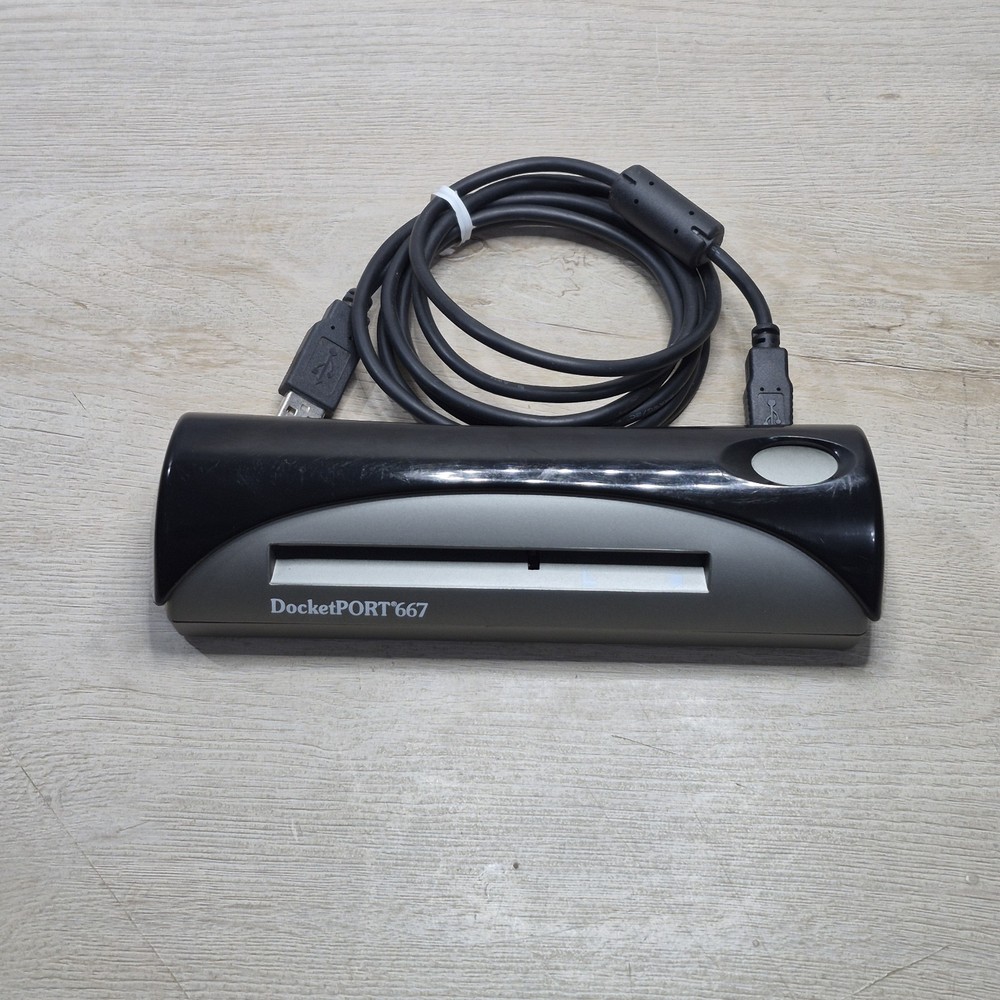 DocketPORT 667 Simplex Card Scanner Compact One Touch Scan