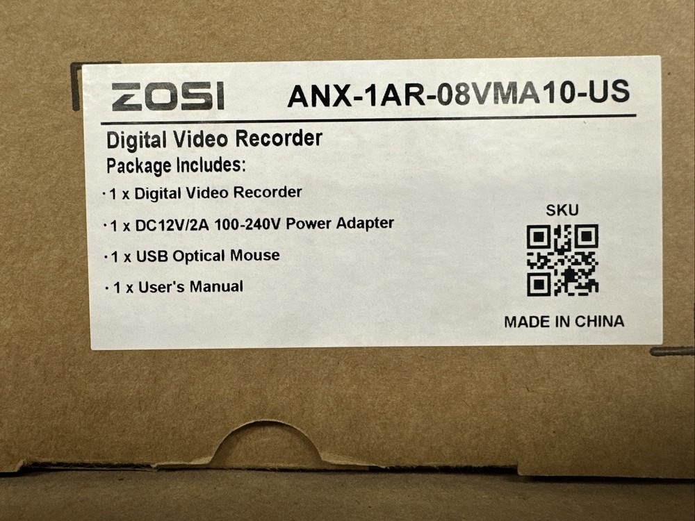 ZOSI ANX-1AR-08VMA10-US