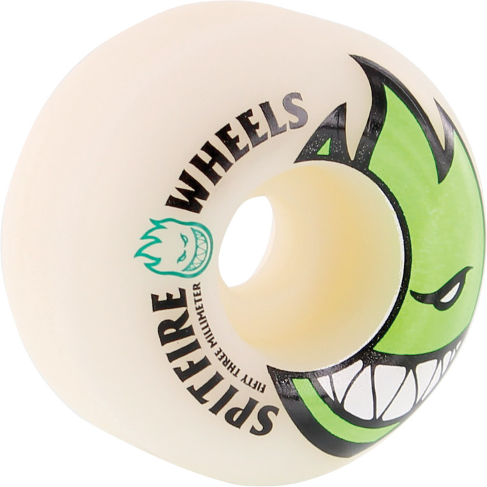 53mm Spitfire Wheels Bighead Logo Wheels White/Green
