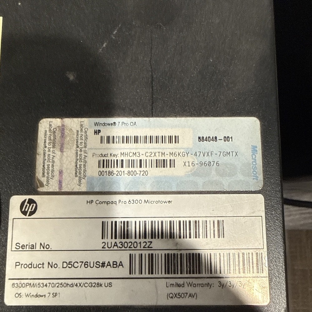 Dell Windows 10-17 i5-3470