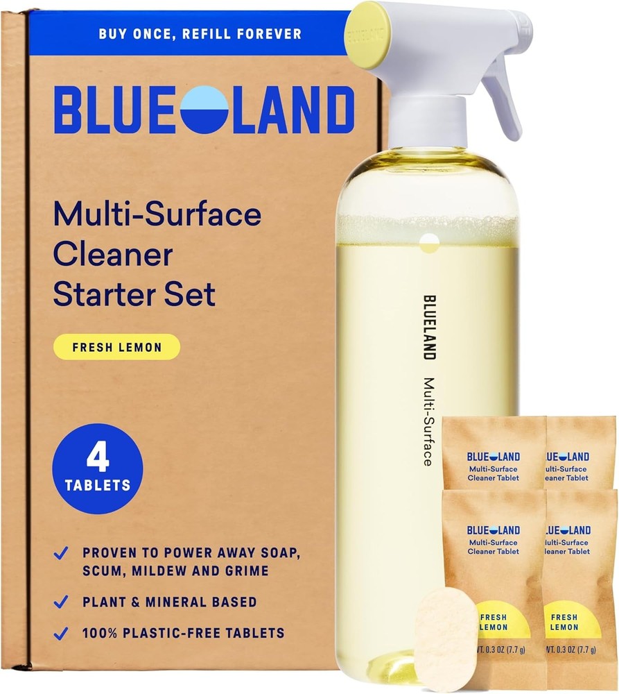 Multi-surface Cleaner, Starter Set, Fresh Lemon Scent, Spray