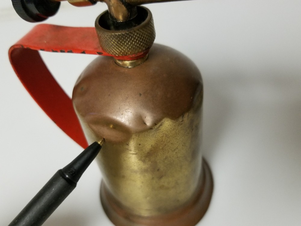 Vintage brass torch blow torch