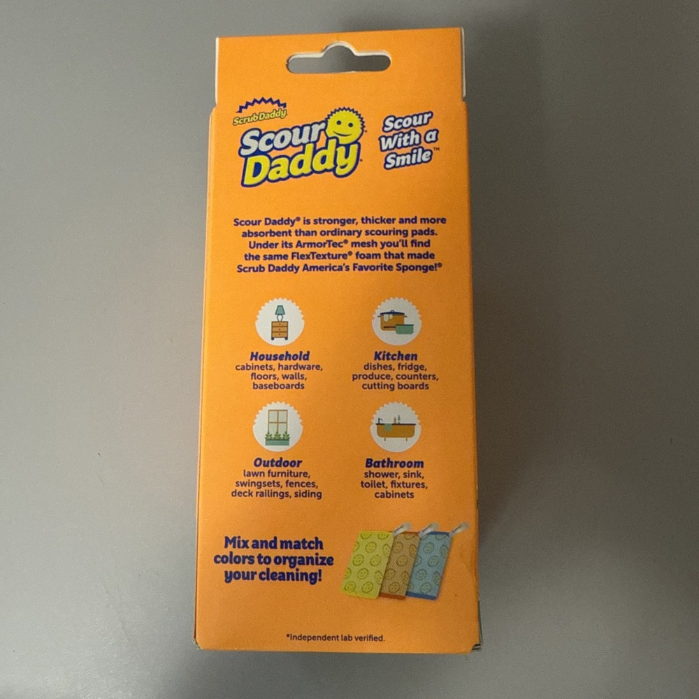 Scrub Daddy Scour Daddy Polymer Foam Scouring Pad (3-Pack) Sponge Scouring Clean