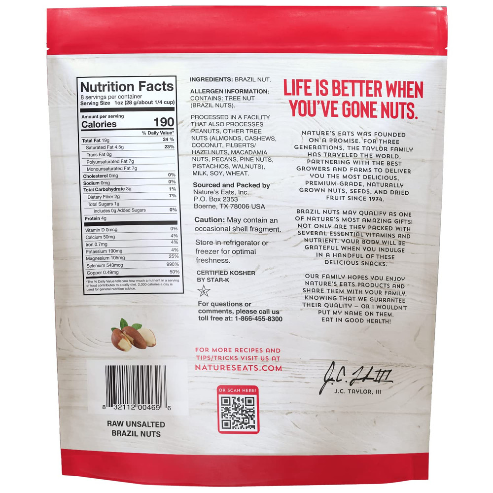 Brazil Nuts, 8 Oz