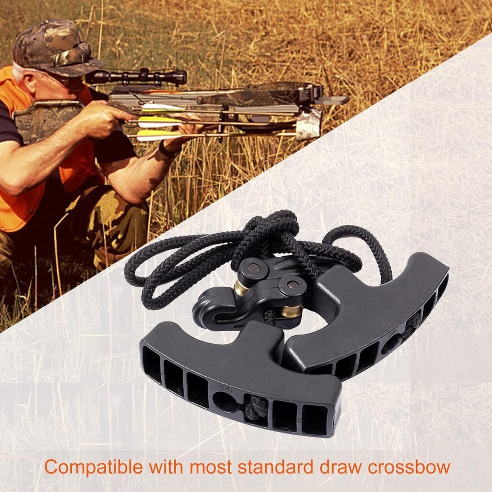 Crossbow Cocking Device with Double Handles - 33 Inch Adjustable Pull Rope