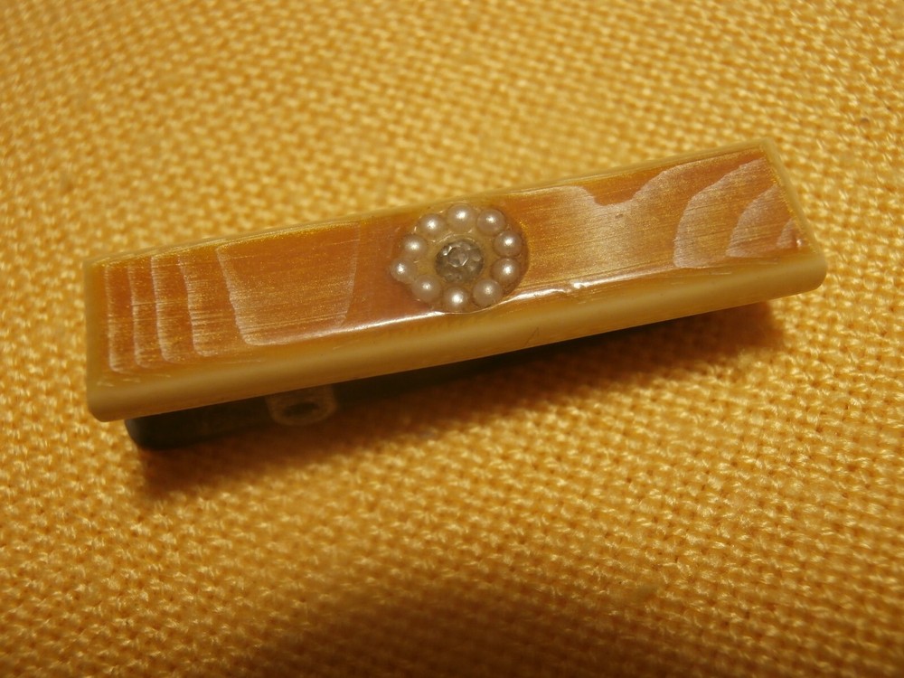 Vintage Celluloid ? Tie Clip Clasp Bar