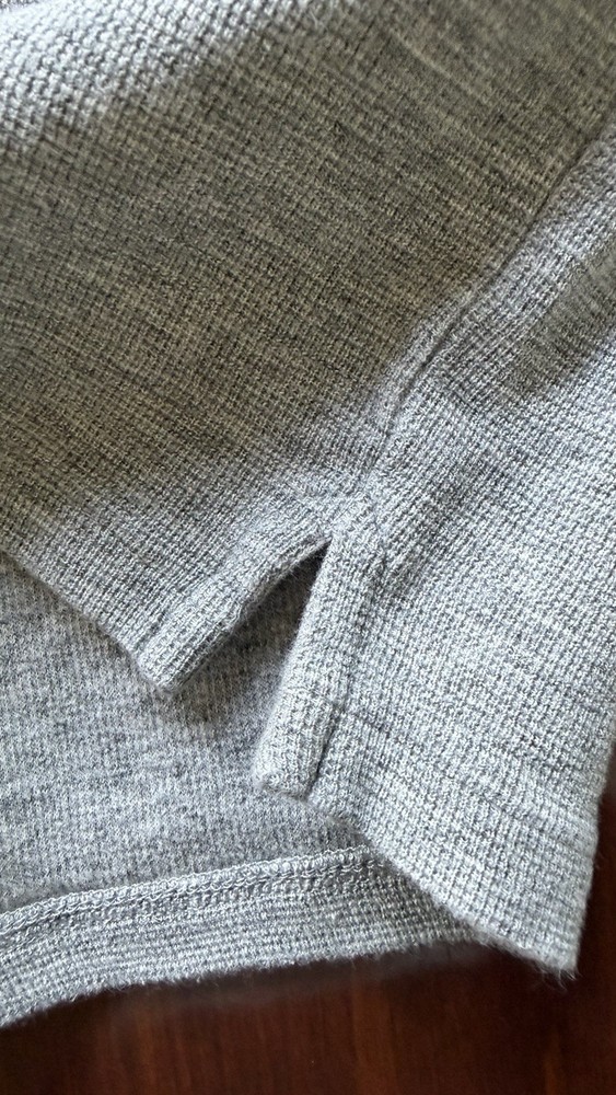 Jack Spade Light Gray Quarter Snap Pullover Sweater Size Small