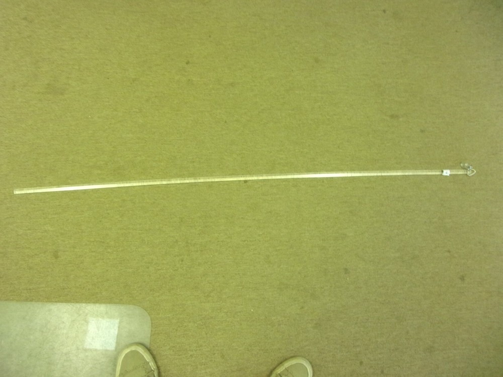 48"Clear Acrylic Baton With Plastic Adapter