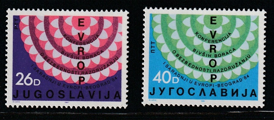 Yugoslavia    1984    Sc # 1700-01   MNH   OG