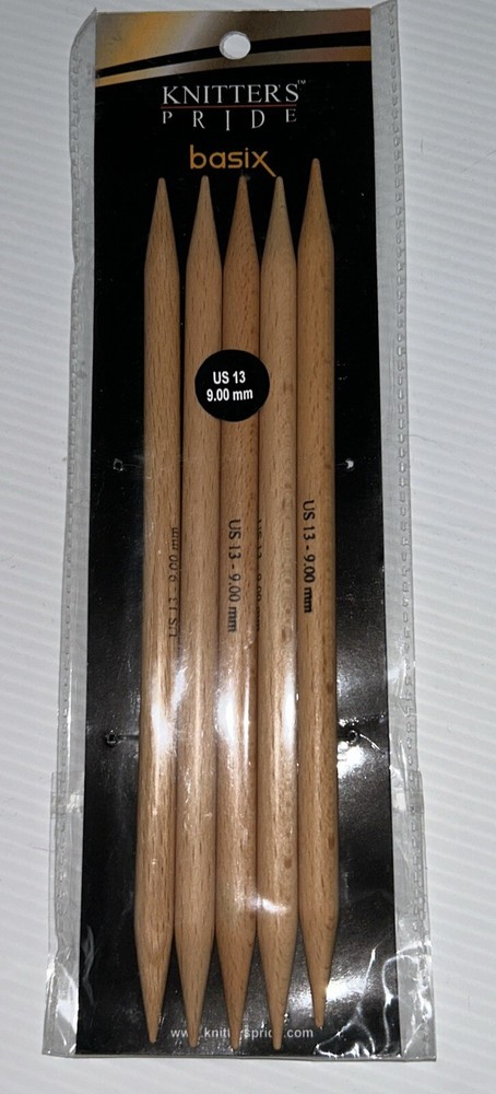 Knitter's Pride Basix Double Pointed Needles 9mm 13
